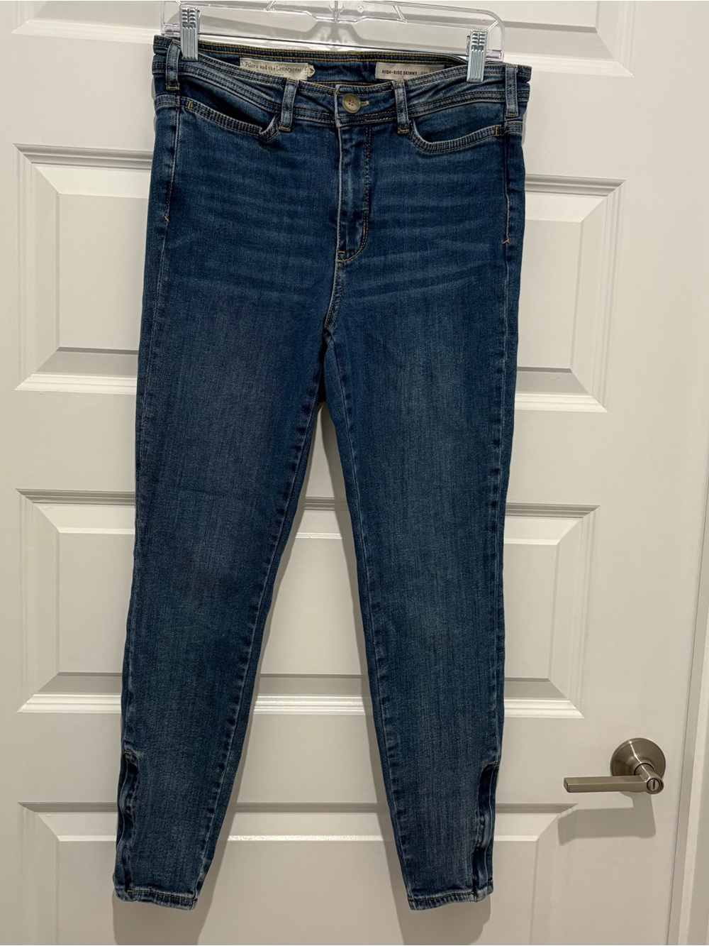 Pilcro and the Letterpress Indigo Skinny Jeans